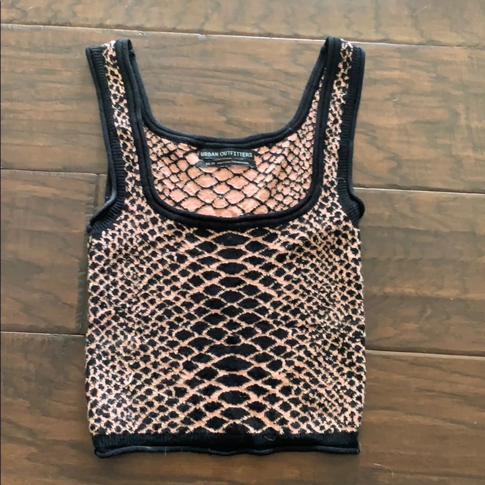 URBAN OUTFITTERS snake skin knit tank
